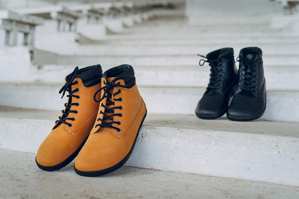 Shuma City Barefoot Boots – Mustard