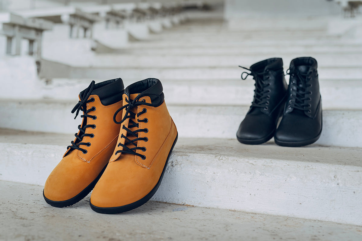 Shuma City Barefoot Boots – Mustard