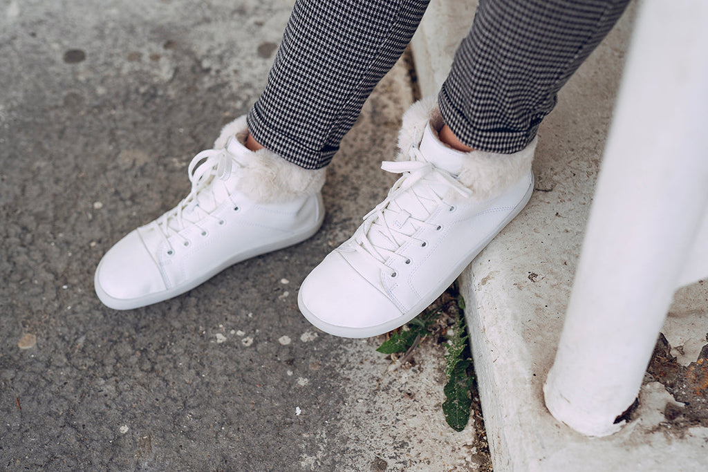Tara Winter Barefoot Sneakers – White