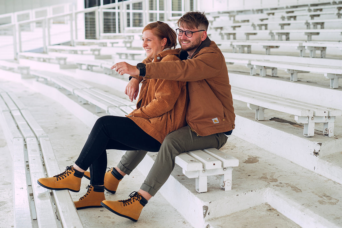 Shuma City Barefoot Boots – Mustard