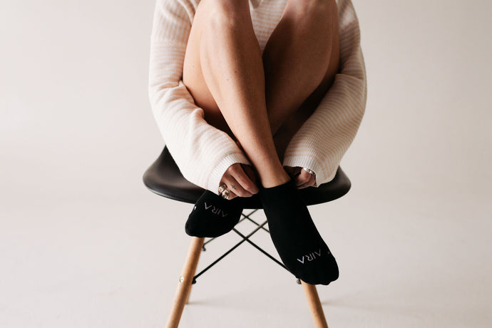 Aira Basics Foot Shaped Socks - Ankle - Black