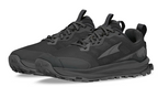 Black Altra Men's Lone Peak 9 Wide trail running shoes with breathable mesh and rugged sole.
