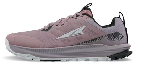 Purple Altra Lone Peak 9 Wide athletic shoe with white logo and gray sole.