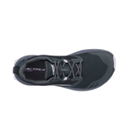 Black Altra Women's Superior 7 running shoe with breathable mesh upper and lace-up closure, top view.