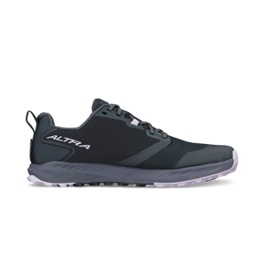 Black Altra Superior 7 athletic shoe with gray sole and mesh upper design.
