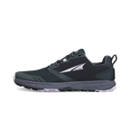 Black Altra Women's Superior 7 athletic shoe with white logo and cushioned sole.