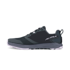 Black Altra Women's Superior 7 athletic shoe with mesh upper and white sole.