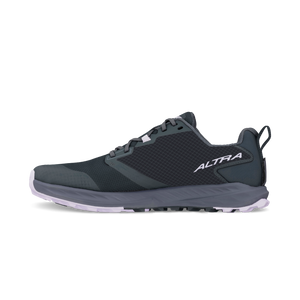 Black Altra Women's Superior 7 athletic shoe with mesh upper and white sole.