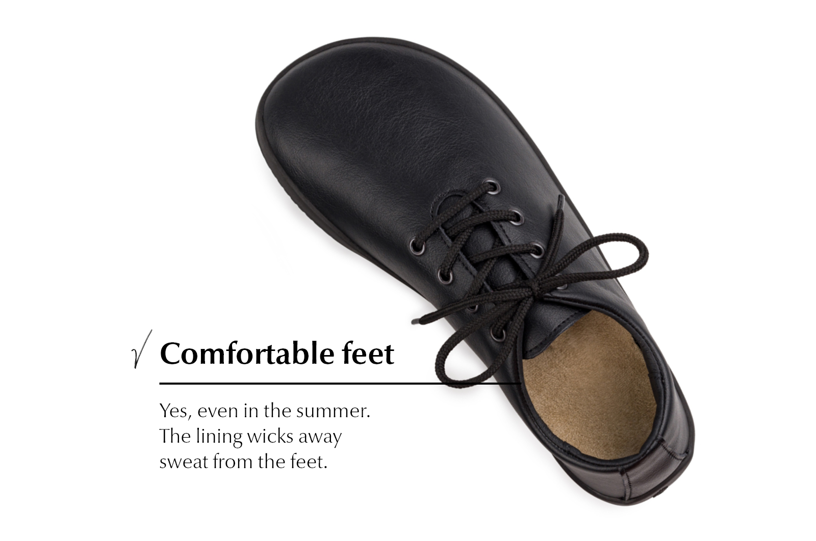 Ananda Comfort Casual Shoes – Black