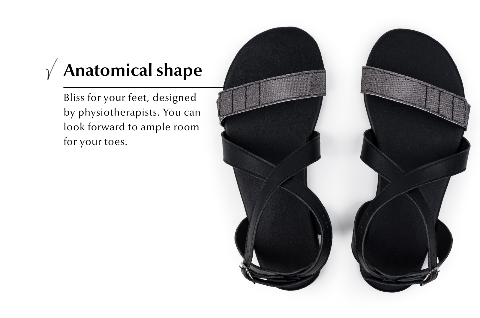 Barefoot Sandals Hava Sparkle – Black