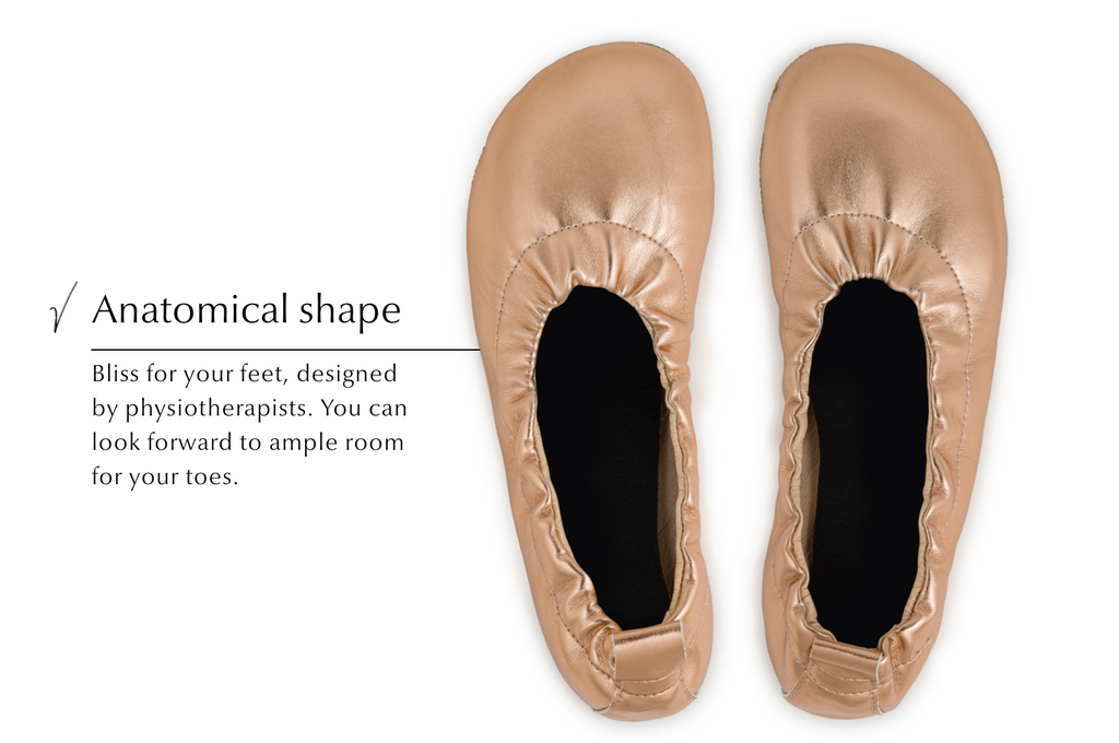 Barefoot dress shoes Chic Preciosa rosegold