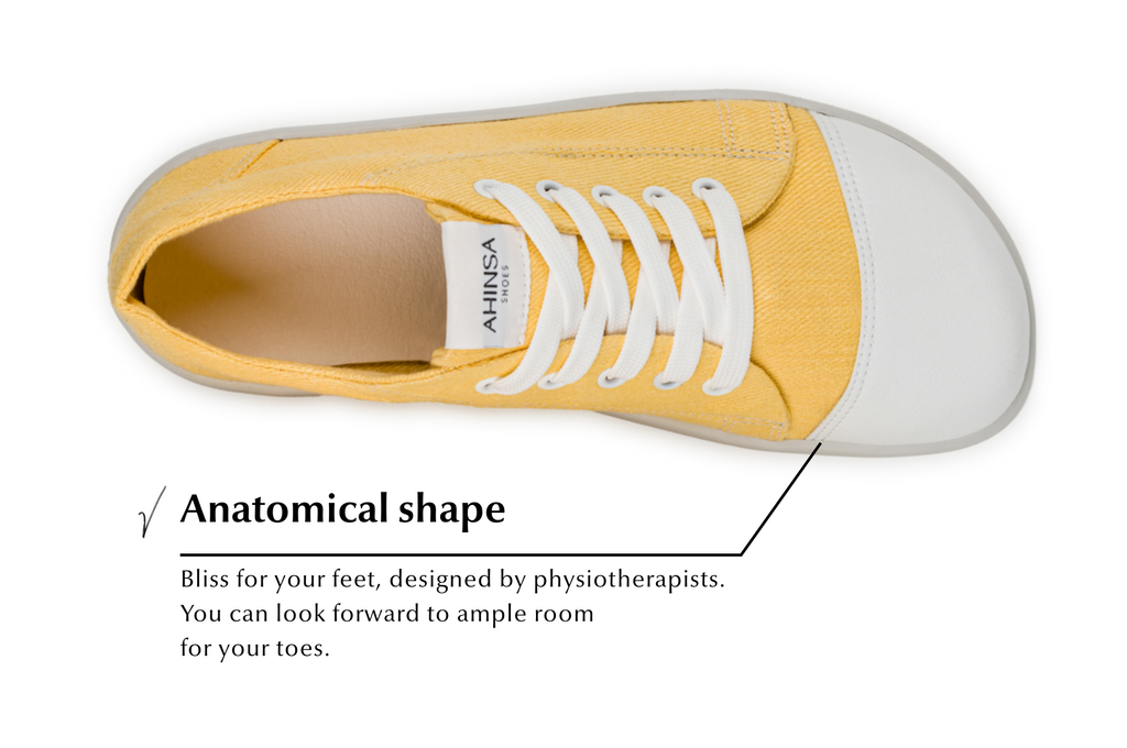 barefoot sneakers Street – Mustard Hemp