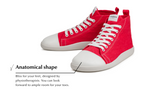 barefoot sneakers Street high-top – Red Hemp