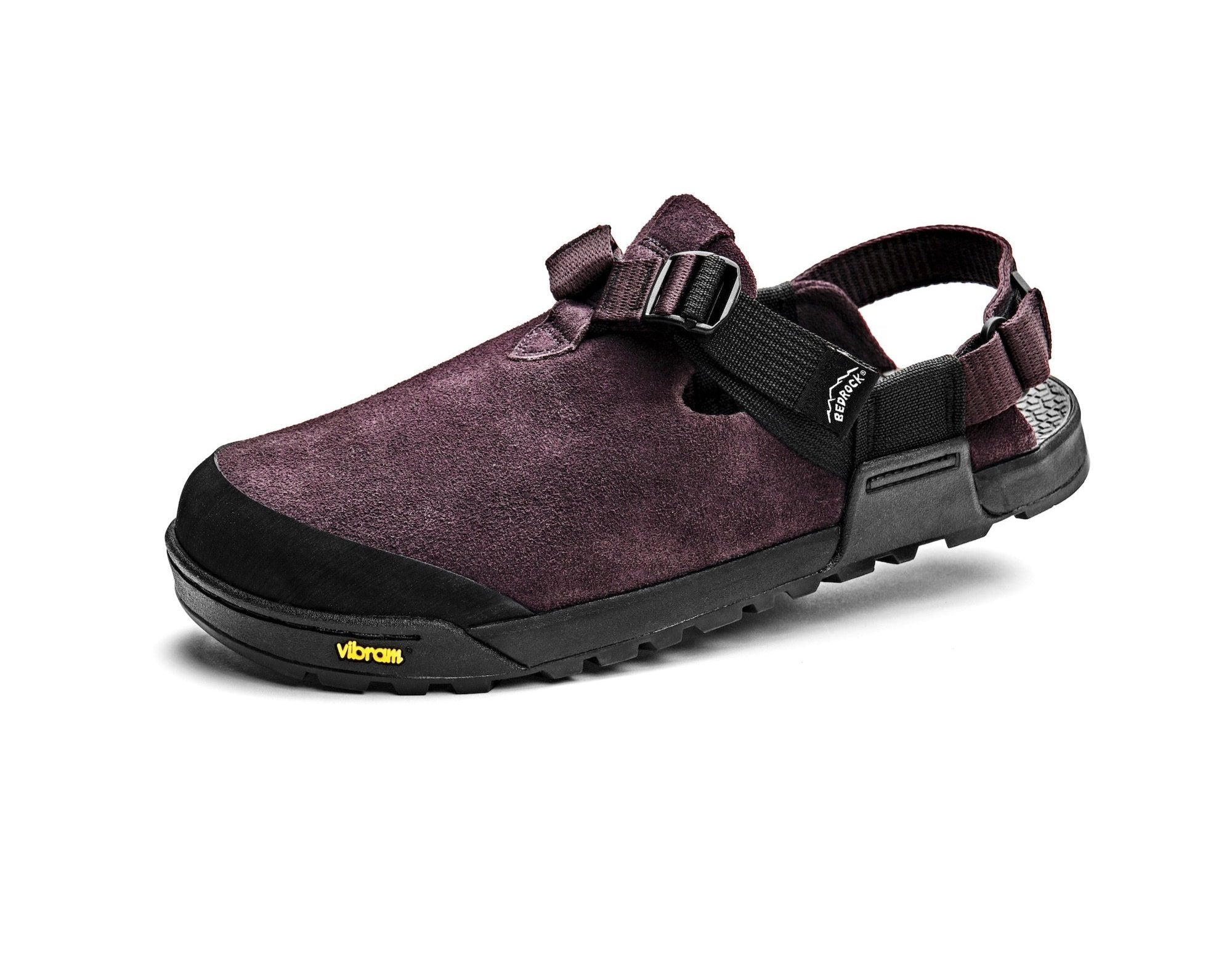Mountain Clog - Leather Suede (Deep Plum)