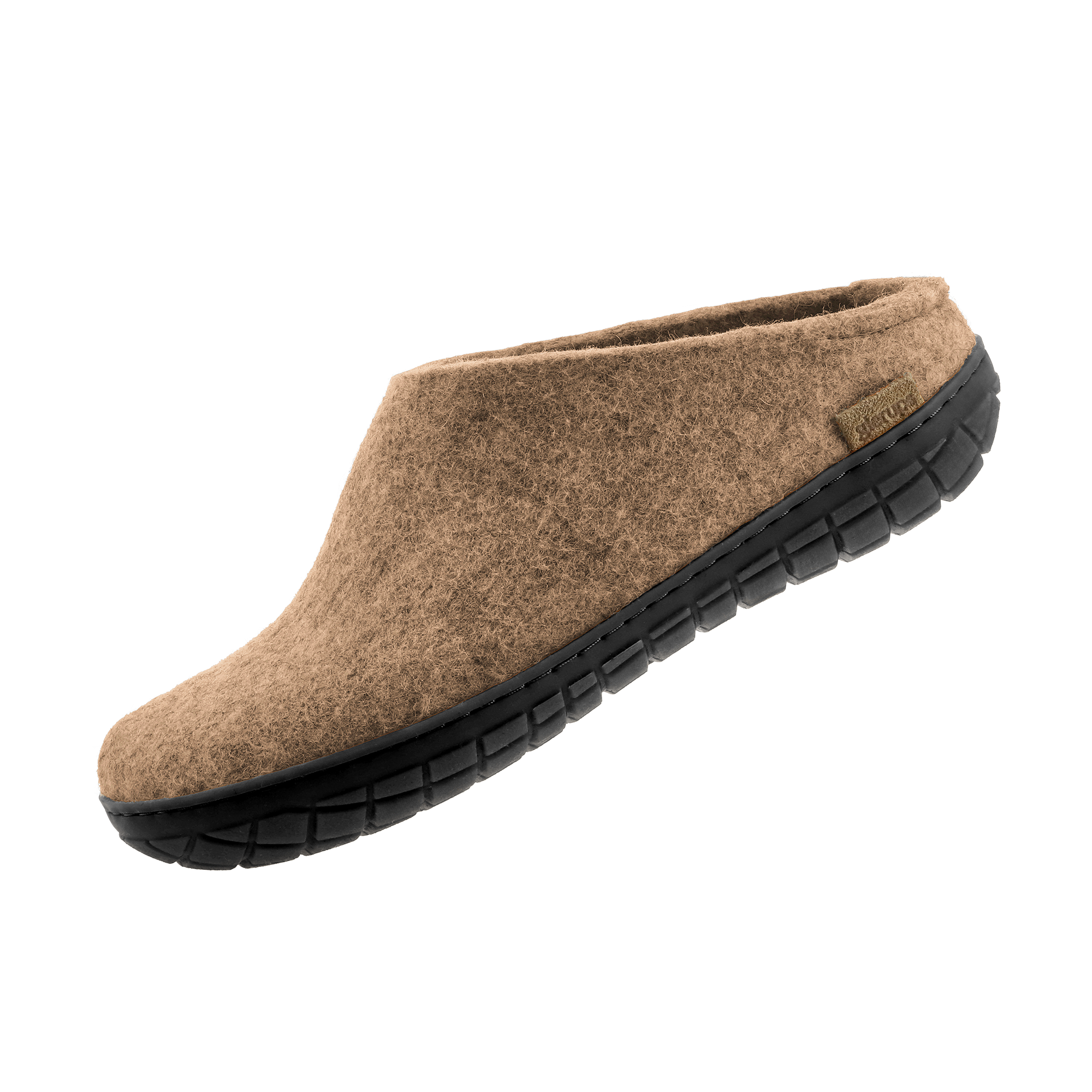 Slip-on with natural rubber sole - black - Sand