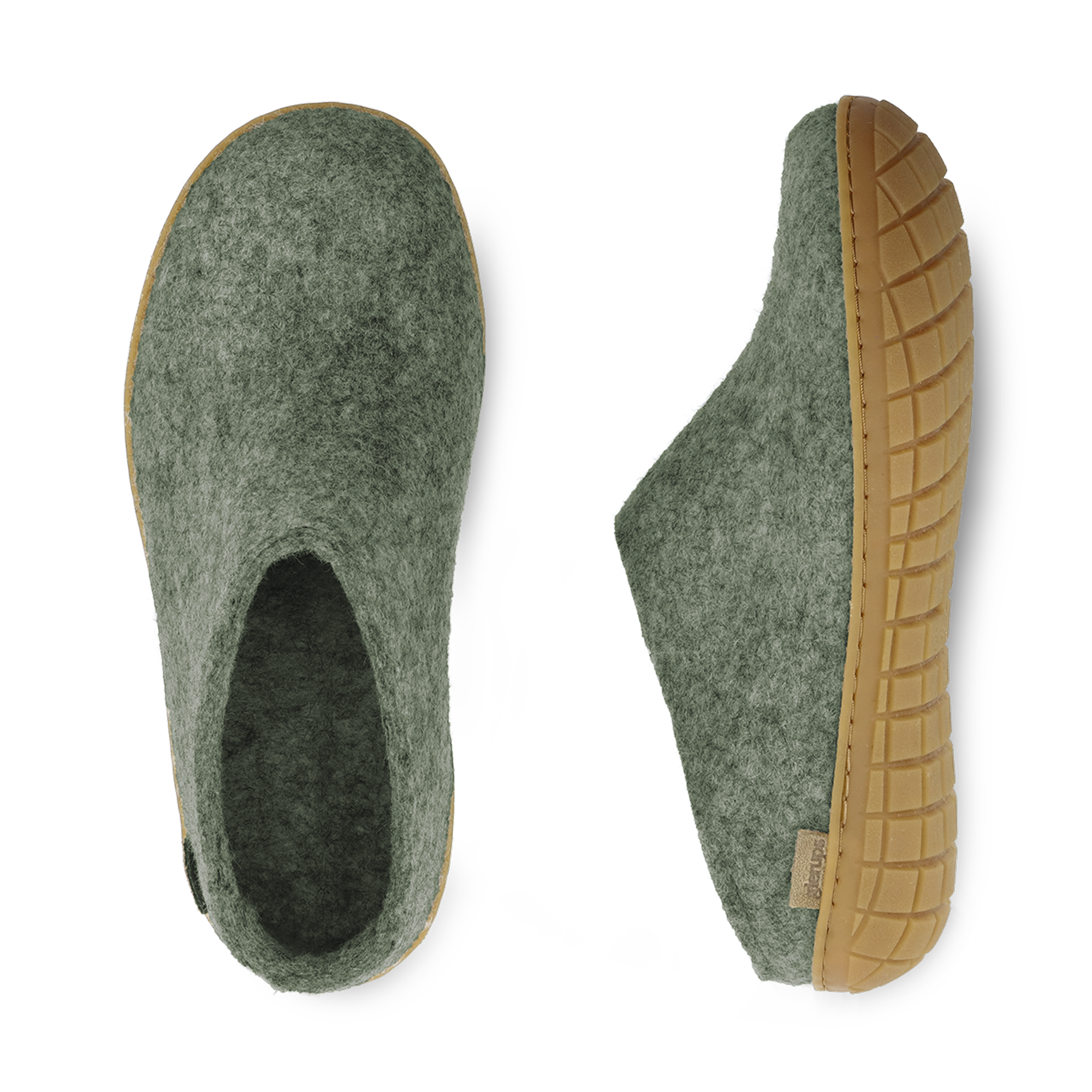 Slip-on with natural rubber sole - honey - Moss