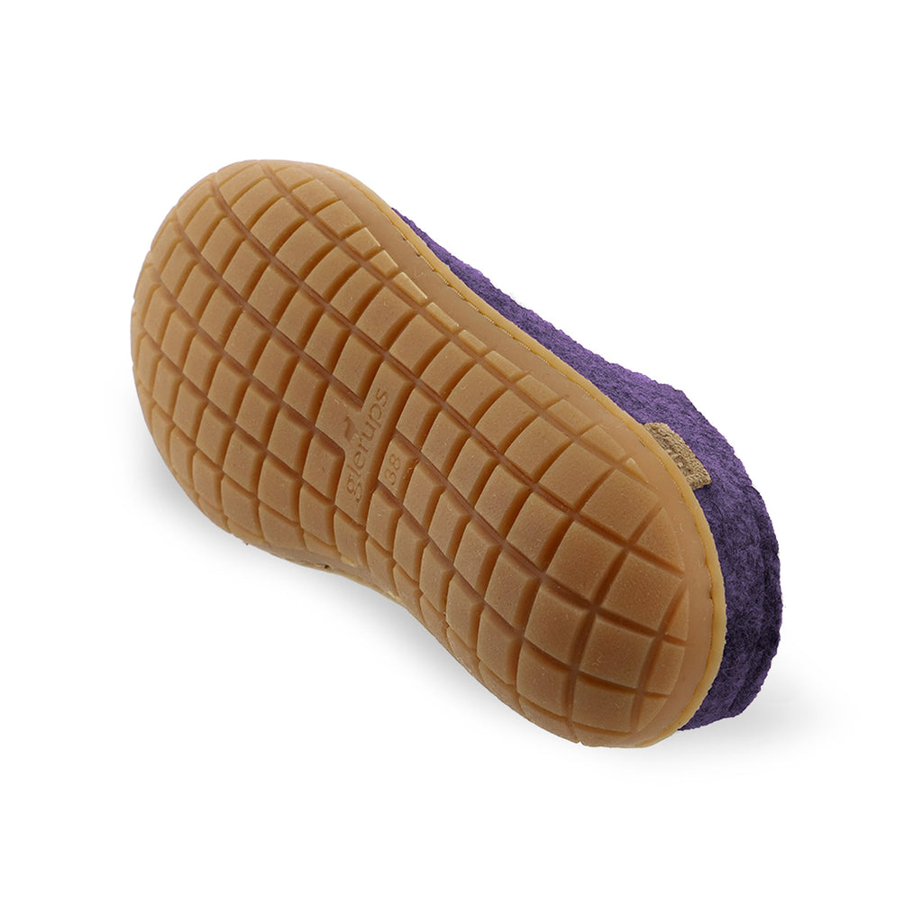 Slip-on with natural rubber sole - honey - Purple