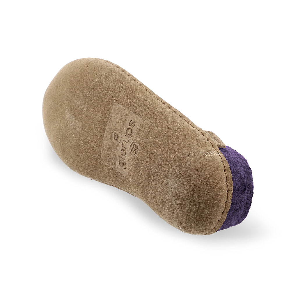 Slip-on with leather sole - Purple