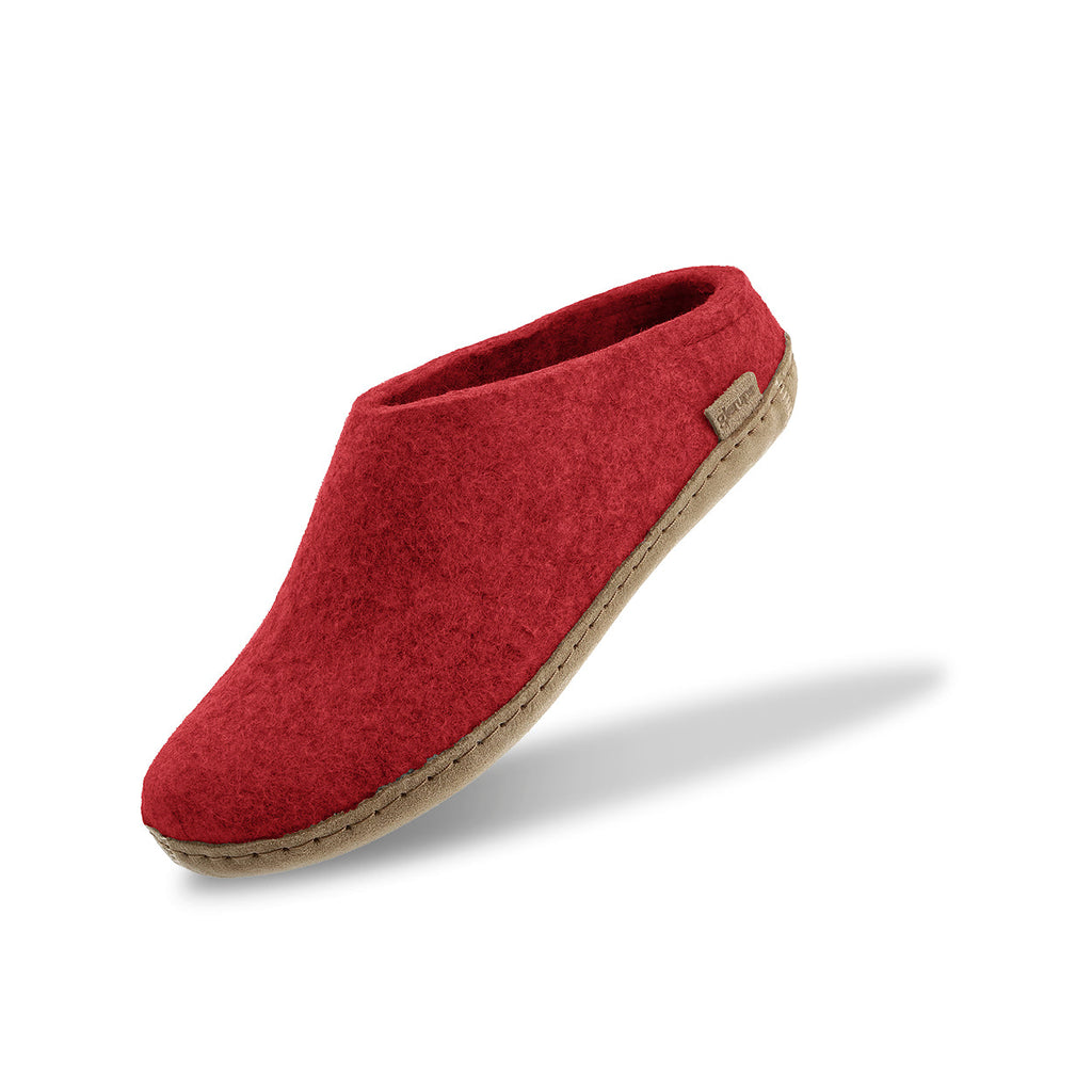 Slip-on with leather sole - Red