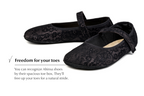 Ananda Barefoot Dress shoes with Black Lace