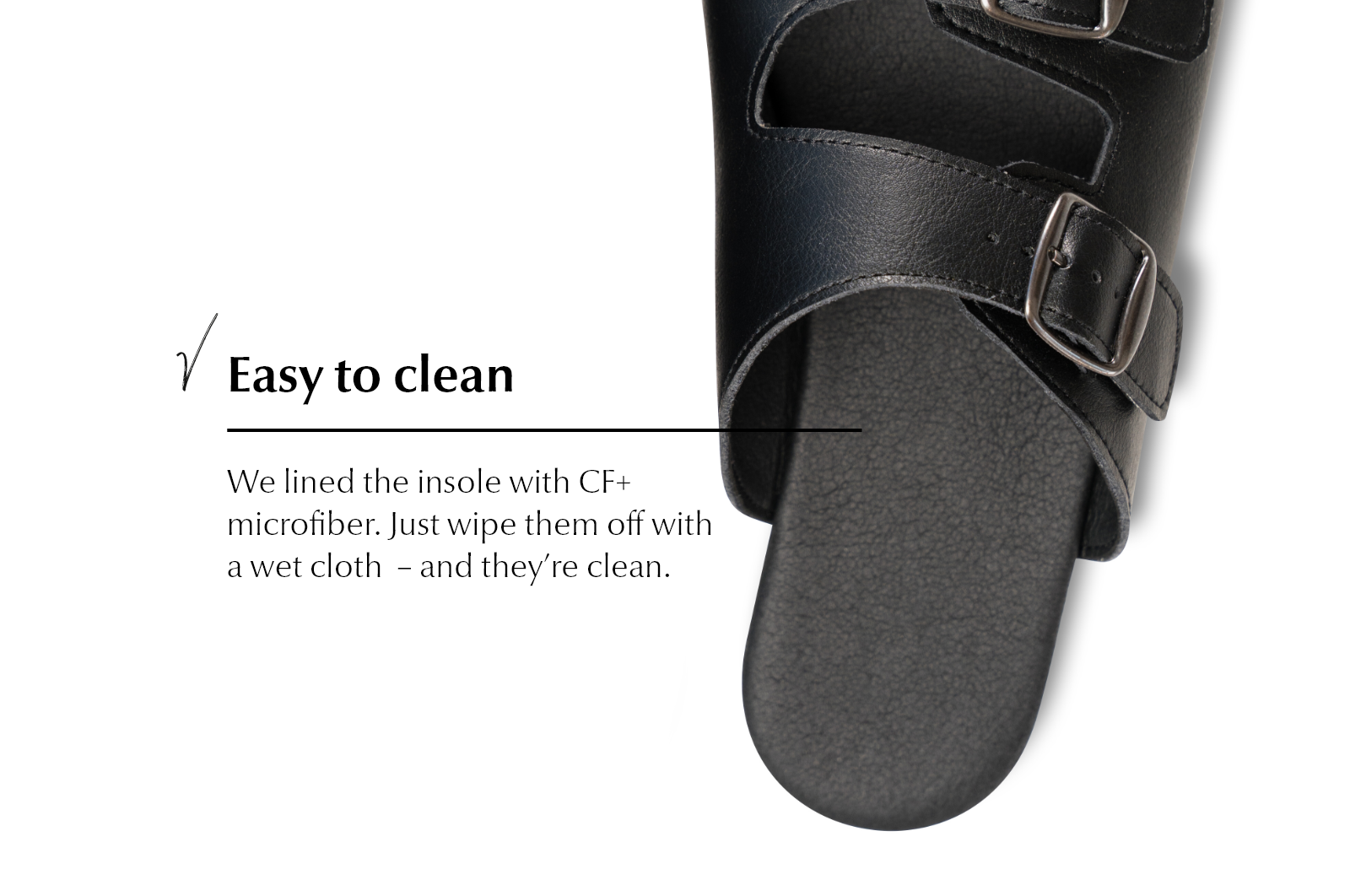 barefoot slip-on sandals black