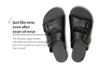 barefoot slip-on sandals black