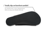 barefoot slip-on sandals black