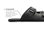 barefoot slip-on sandals black