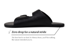 barefoot slip-on sandals black