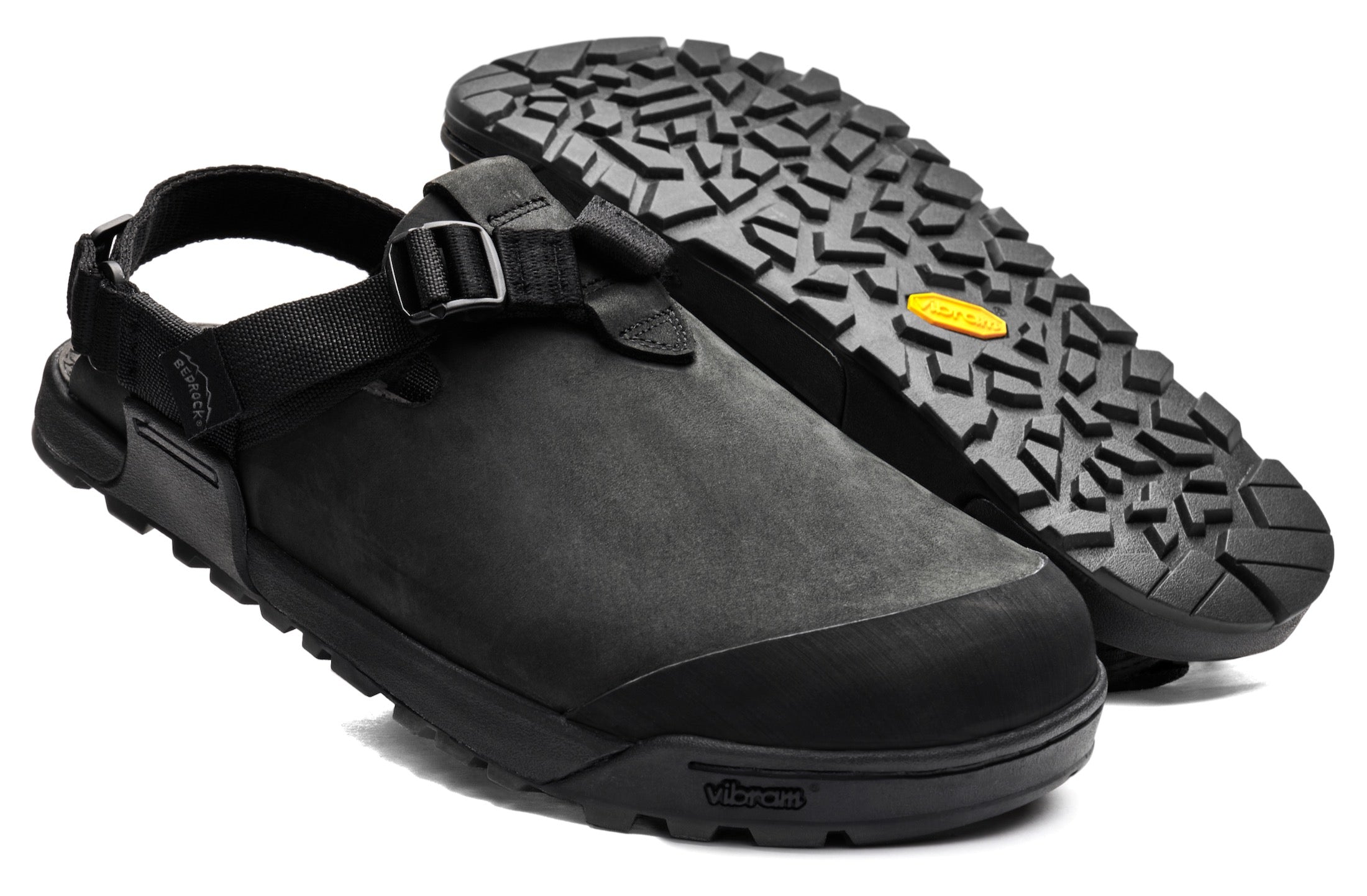 Mountain Clog - Nubuck Leather (Obsidian Dark Gray)