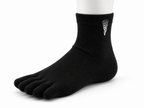 Correct Toes® Mini Crew Merino Wool Socks - Black