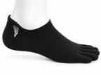 Correct Toes® No Show Merino Wool Socks - Black