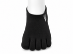 Correct Toes® No Show Merino Wool Socks - Black