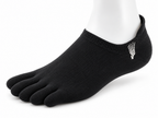Correct Toes® No Show Merino Wool Socks - Black