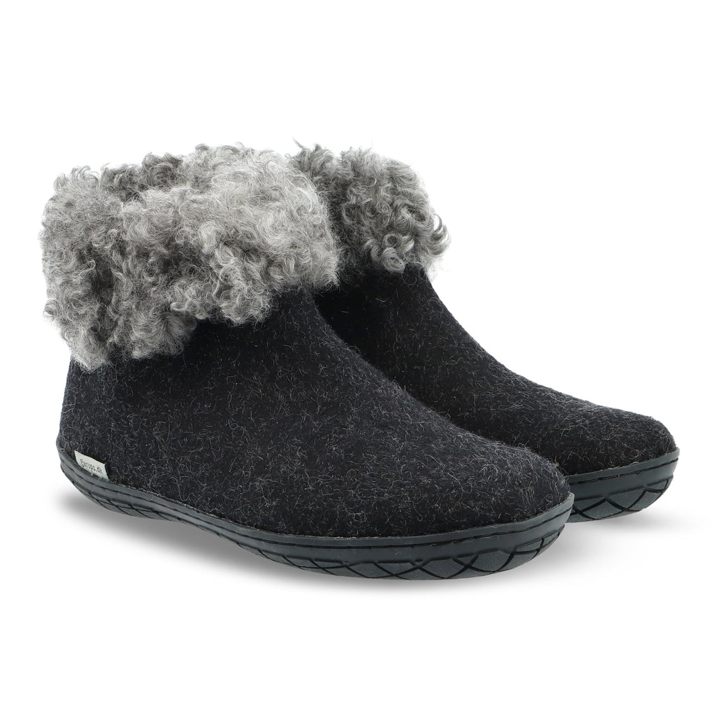 Boot with wool shaft - Limited edition - Charcoal