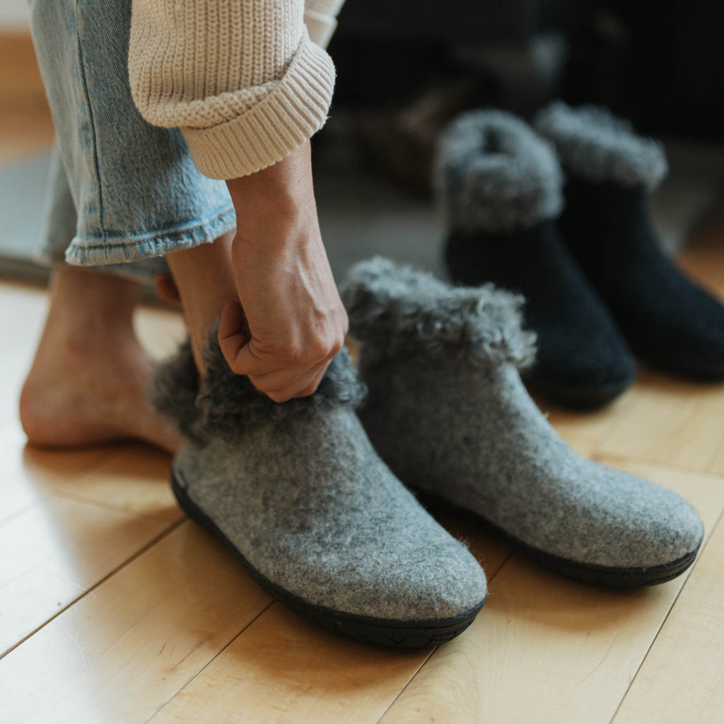 Boot with wool shaft - Limited edition - Grey