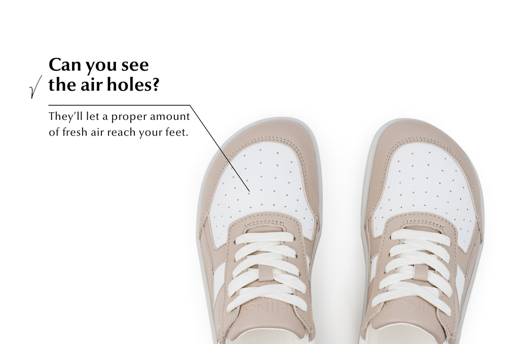 Barefoot Sneakers Yuva Beige & White