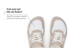 Barefoot Sneakers Yuva Beige & White