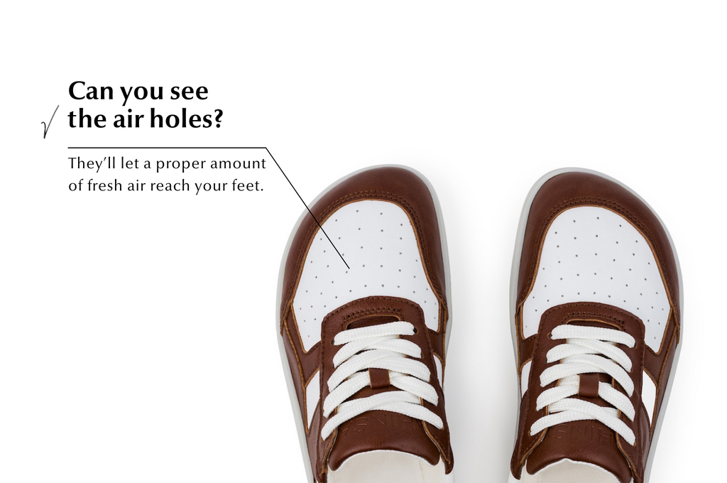 Barefoot Sneakers Yuva Brown & White