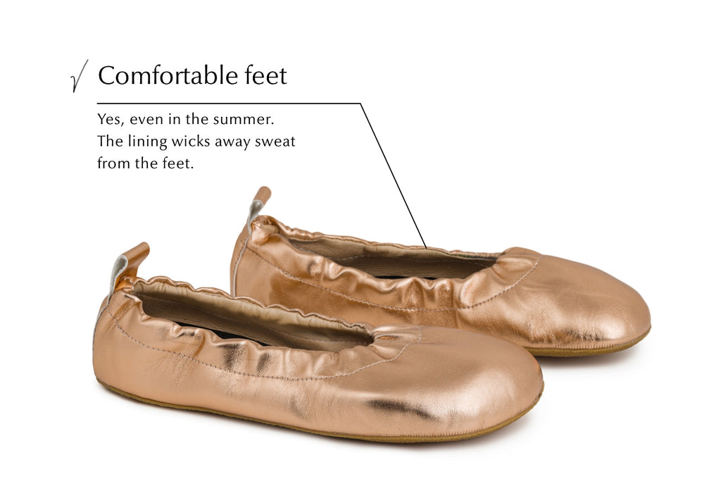 Barefoot dress shoes Chic rosegold