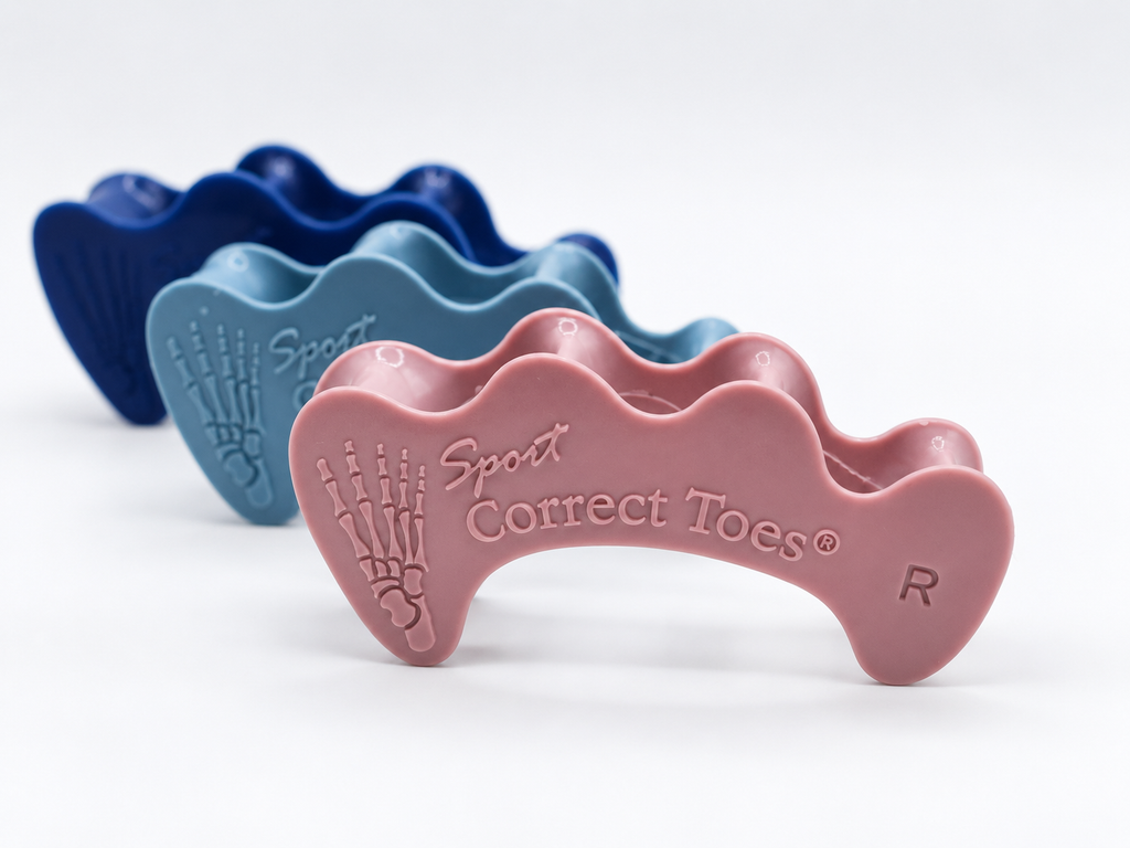 Correct Toes SPORT - Toe Spacers for Bunion, Plantar Faciitis, Neuroma Invented by Dr Ray McClanahan