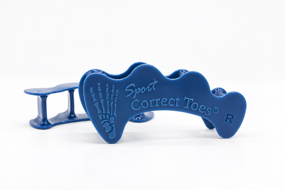 Correct Toes SPORT - Toe Spacers for Bunion, Plantar Faciitis, Neuroma Invented by Dr Ray McClanahan