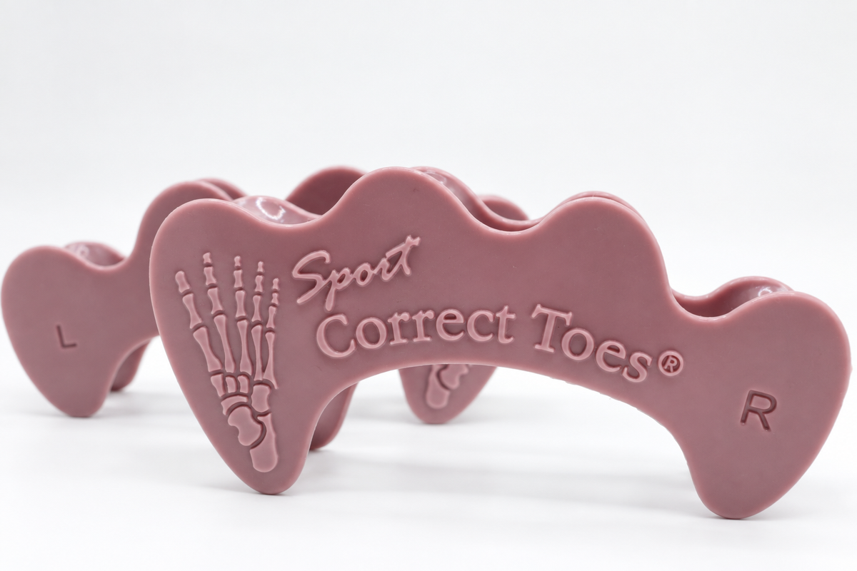 Correct Toes SPORT - Toe Spacers for Bunion, Plantar Faciitis, Neuroma Invented by Dr Ray McClanahan