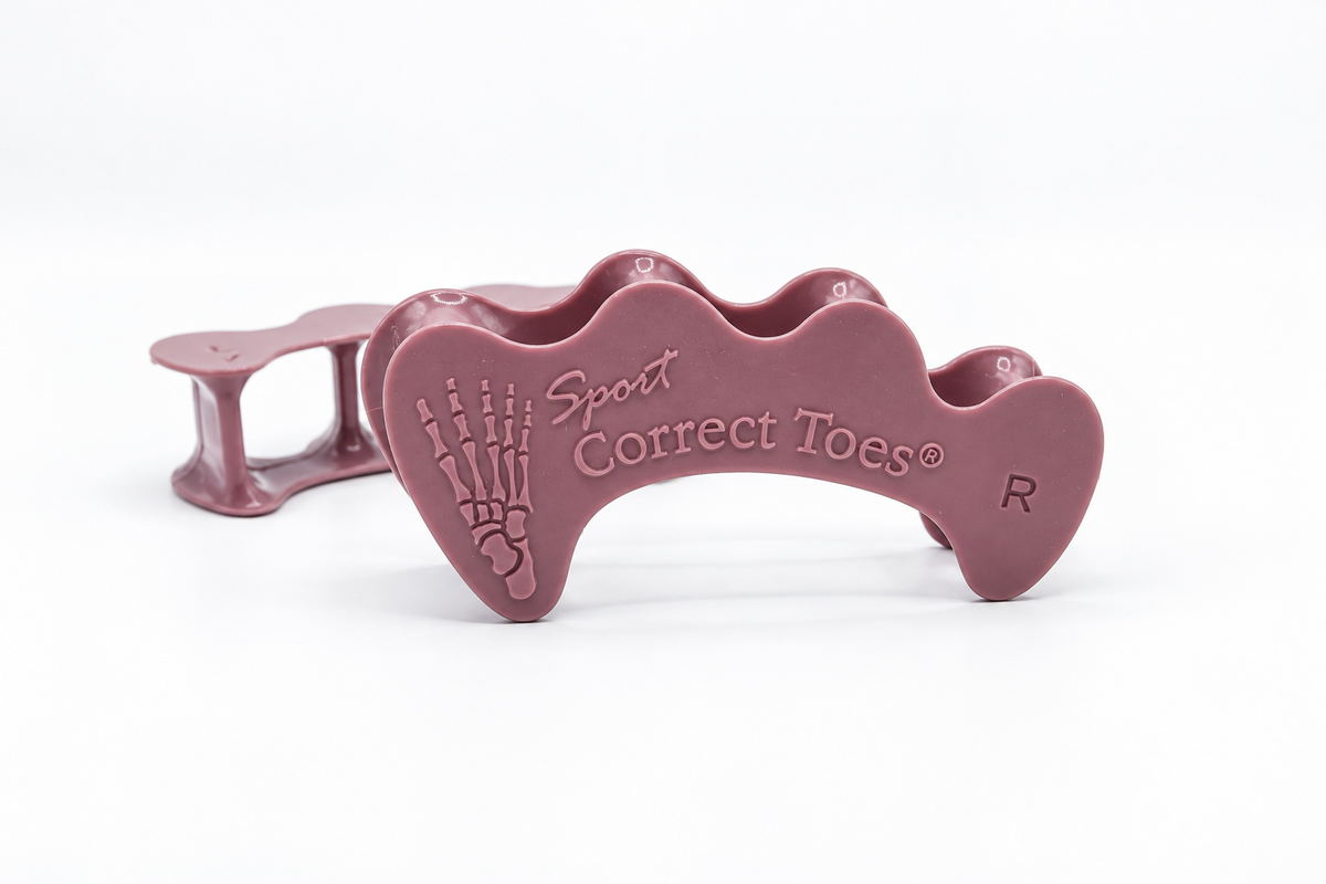 Correct Toes SPORT - Toe Spacers for Bunion, Plantar Faciitis, Neuroma Invented by Dr Ray McClanahan