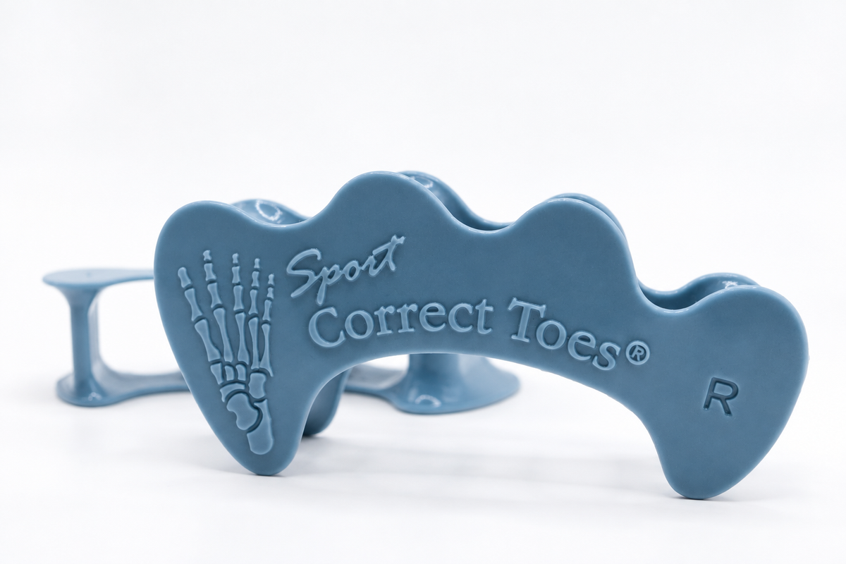Correct Toes SPORT - Toe Spacers for Bunion, Plantar Faciitis, Neuroma Invented by Dr Ray McClanahan