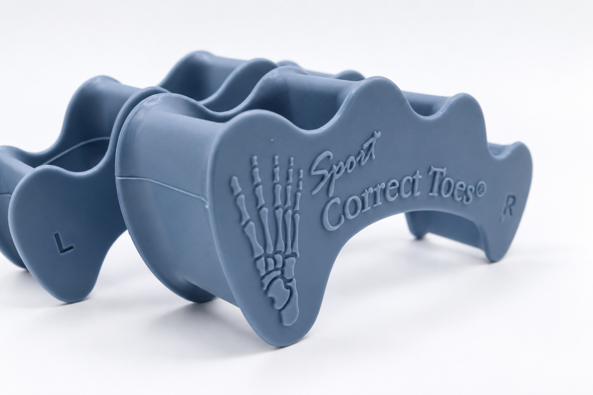 Correct Toes SPORT - Toe Spacers for Bunion, Plantar Faciitis, Neuroma Invented by Dr Ray McClanahan
