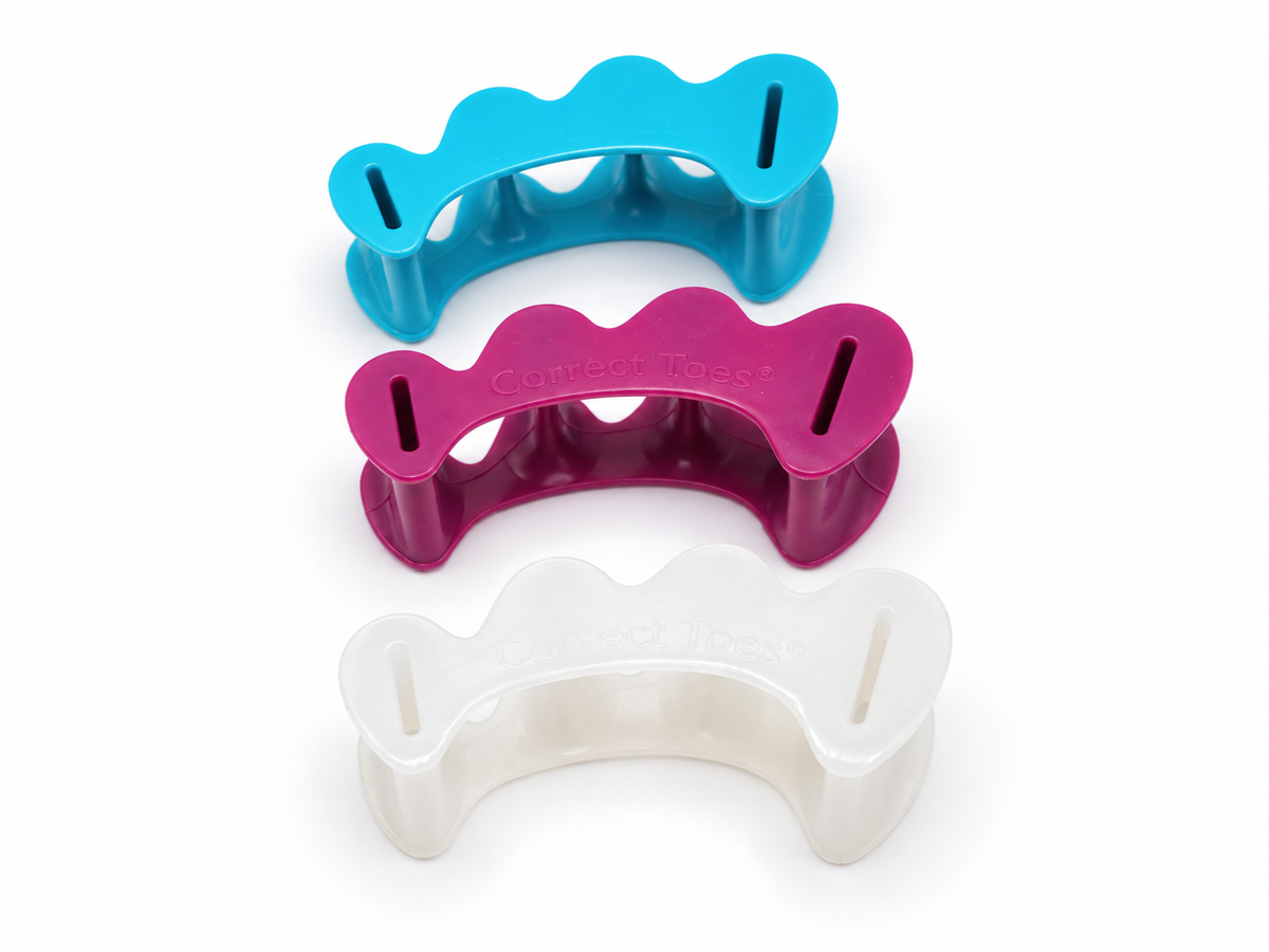 Correct Toes The Original - Toe Spacers for Bunion, Plantar Faciitis, Neuroma Invented by Dr Ray McClanahan