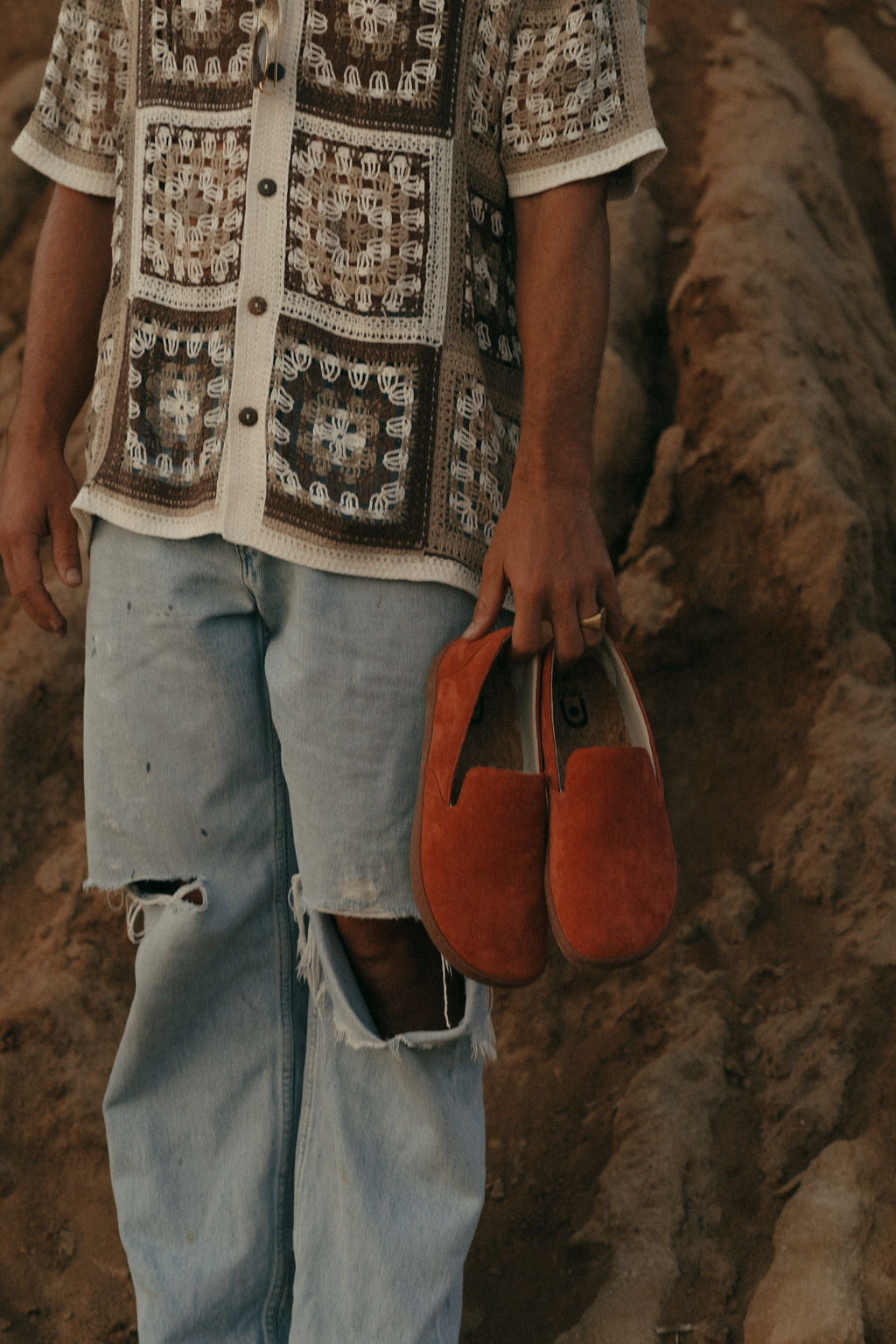 Barefoot Grounding Solace Slip-on Shoes / Terracotta