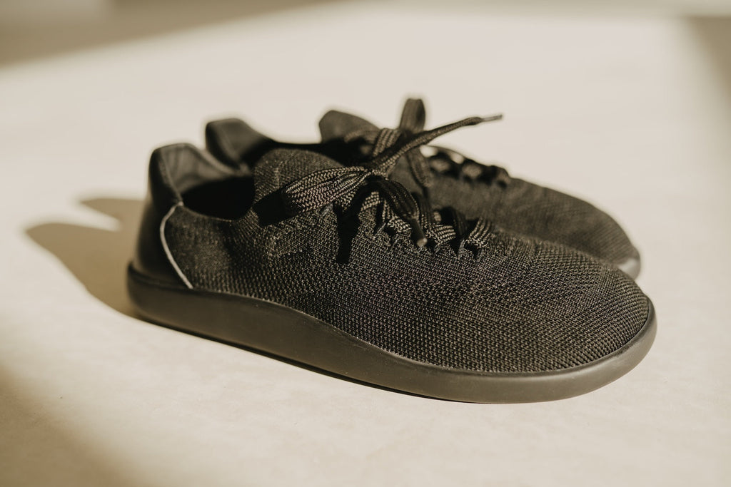 Barefoot Knit Sneakers Softy Black