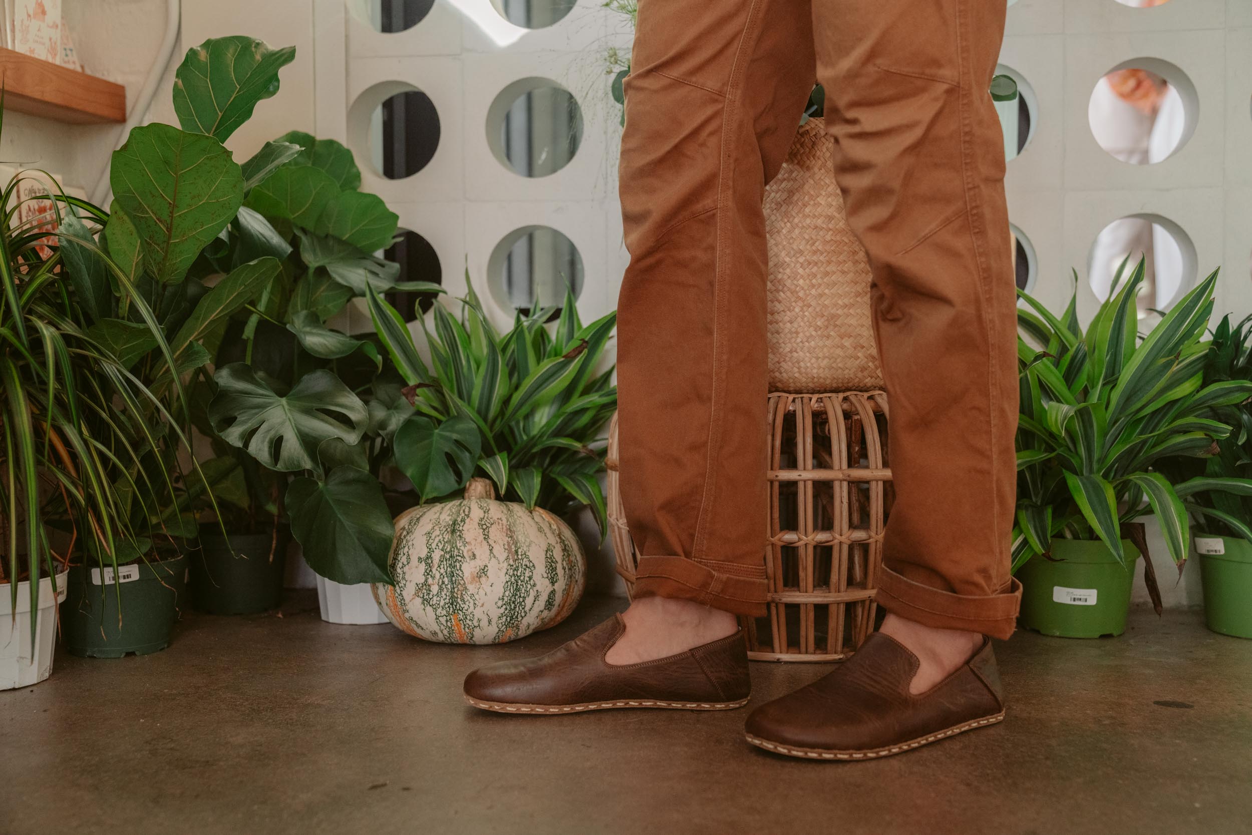 Barefoot Grounding Slip-on Shoes / Coffee
